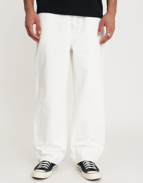 Distortion Debossed Baggy Jean