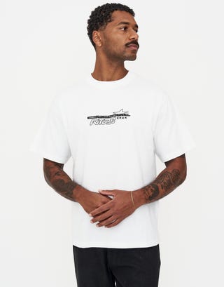 Divided Complex 33 Relaxed Fit T Shirt in White Back