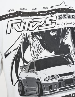 Divided Complex 33 Relaxed Fit T Shirt in White Detail