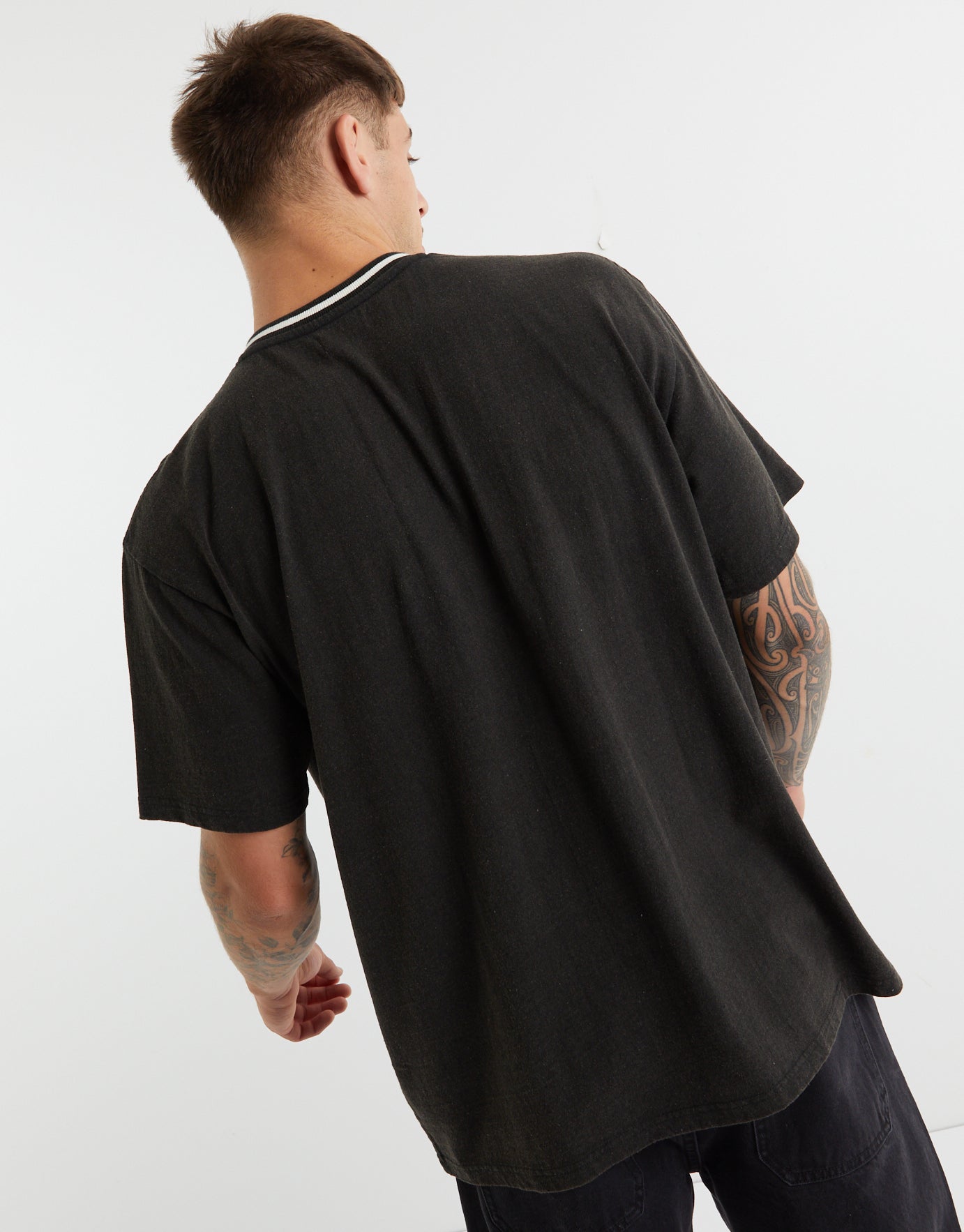 black and gold foil blouse