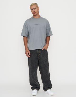 Domenica Box Fit T Shirt in Pebble Full