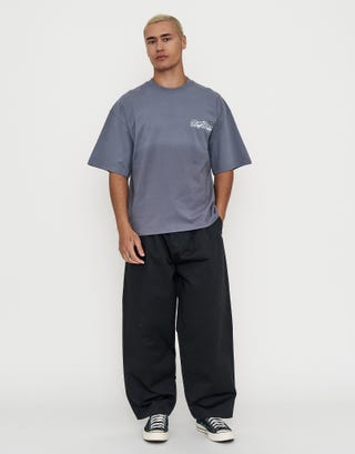 Drift Divison Box Fit T Shirt in Storm Grey Full