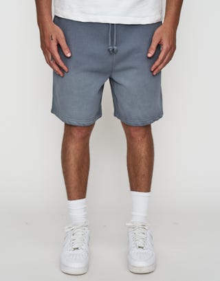Drift Division Relaxed Fit Track Shorts in Storm Grey Back