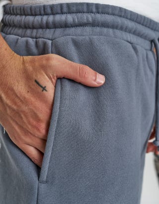 Drift Division Relaxed Fit Track Shorts in Storm Grey Detail2