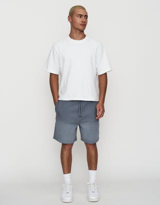 Drift Division Relaxed Fit Track Shorts in Storm Grey Full