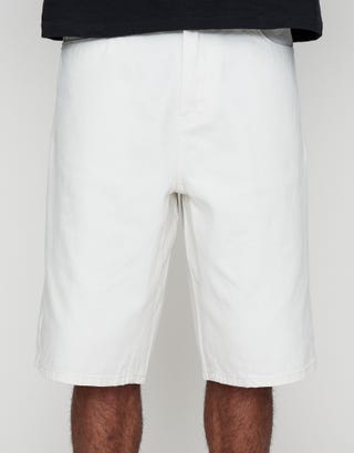 Vision Baggy Fit Jorts in Cloud White Back