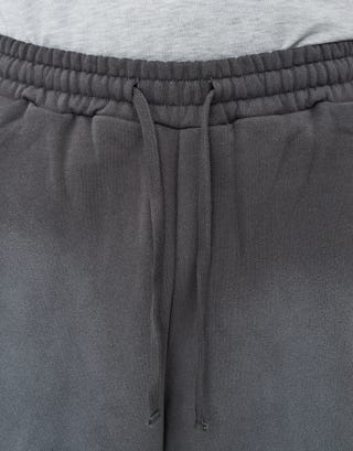 Empire Relaxed Fit Track Short in Pewter Grey Detail