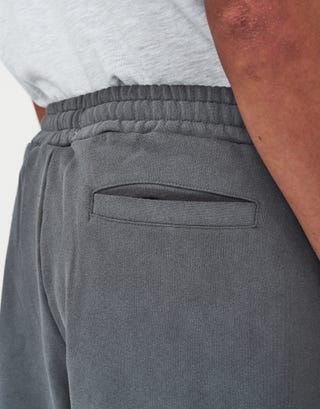 Empire Relaxed Fit Track Short in Pewter Grey Detail2