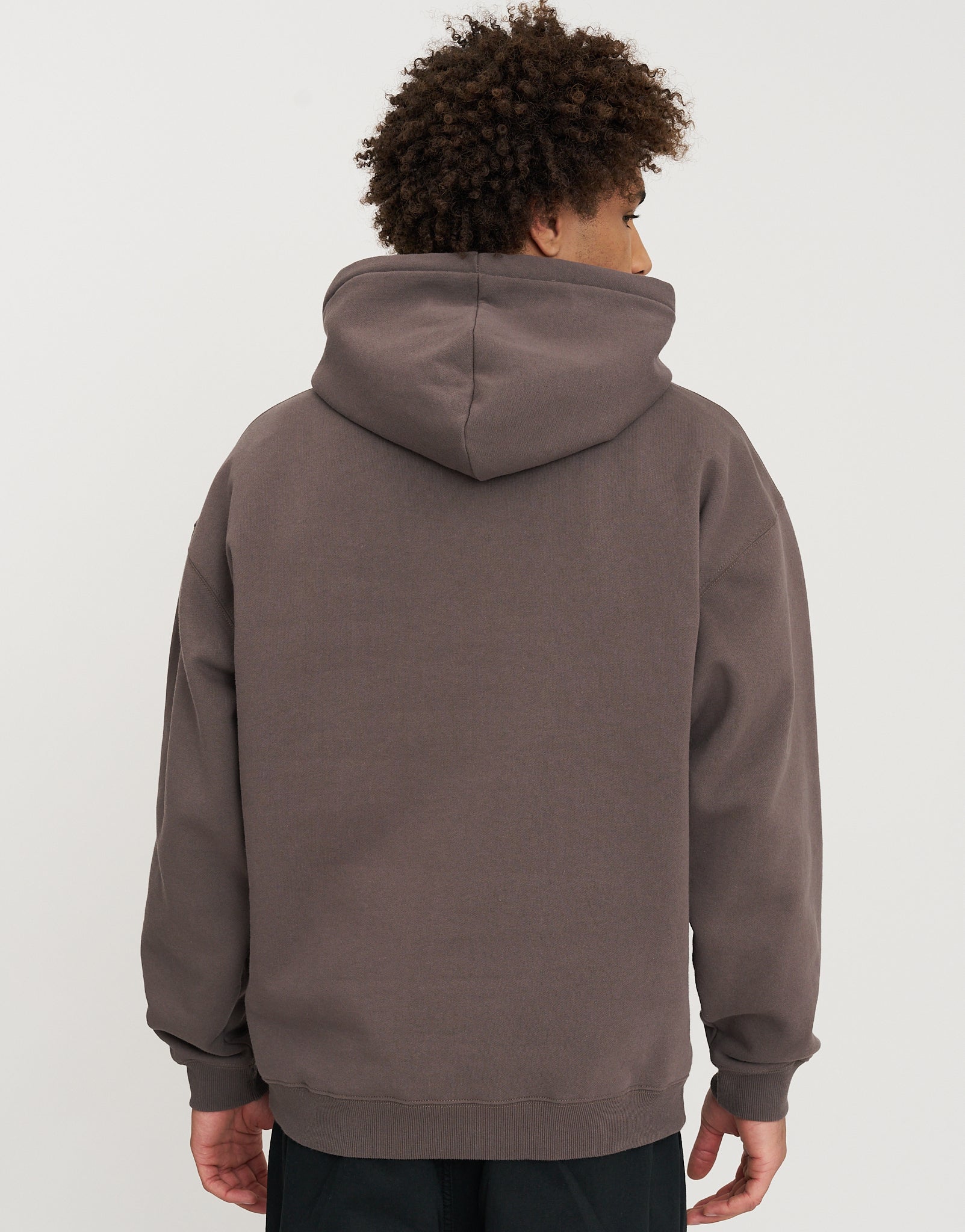 Oversized Heavyweight Plain Hoodie in Espresso Brown | Hallensteins NZ