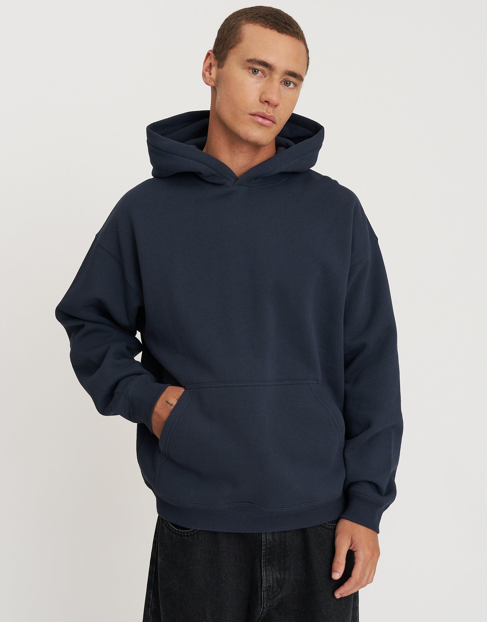 Scuba Oversized Cropped Zip Up Hoodie in Green | Hallensteins NZ