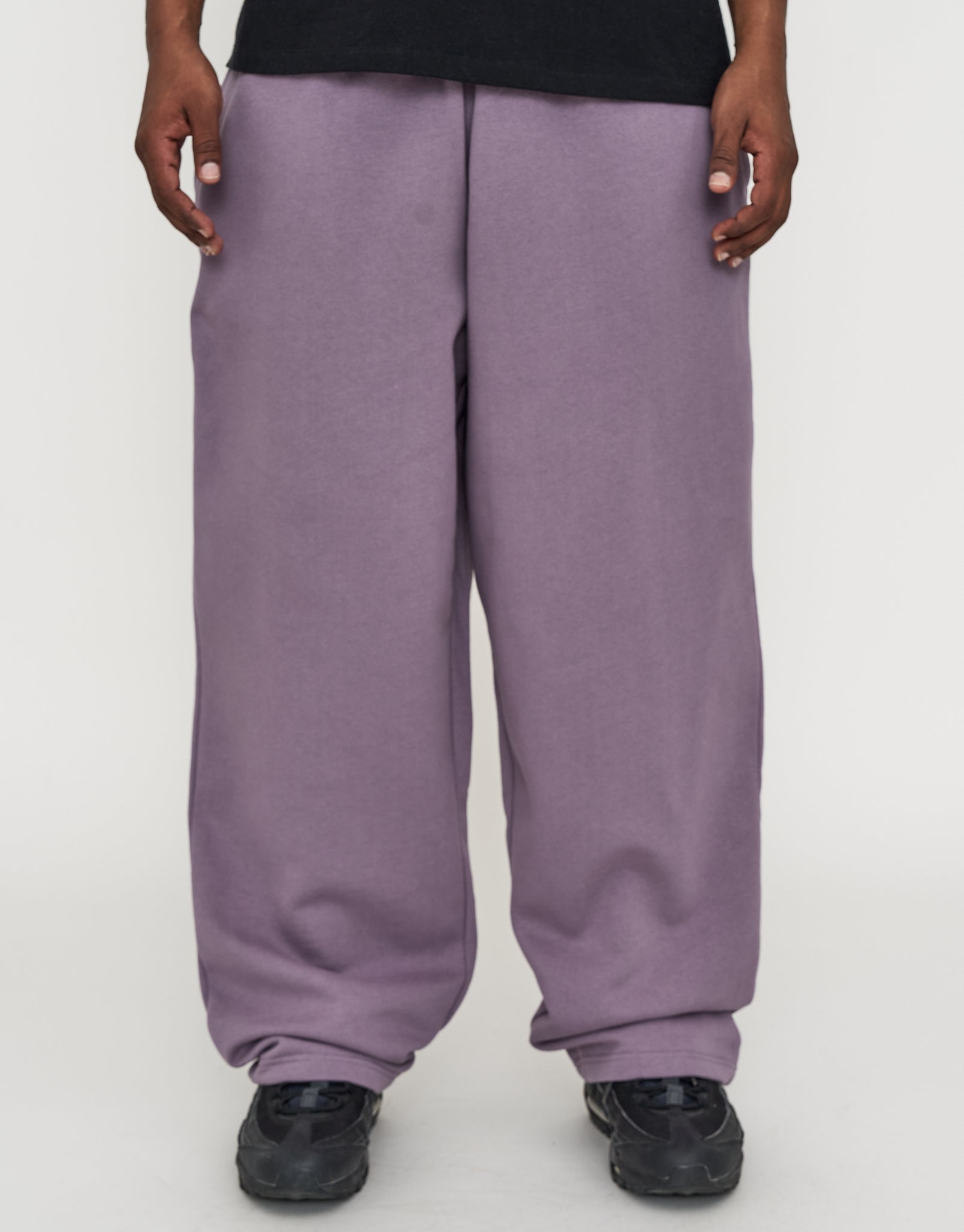 Essential Wide Track Pants in Ash Purple | Hallensteins NZ