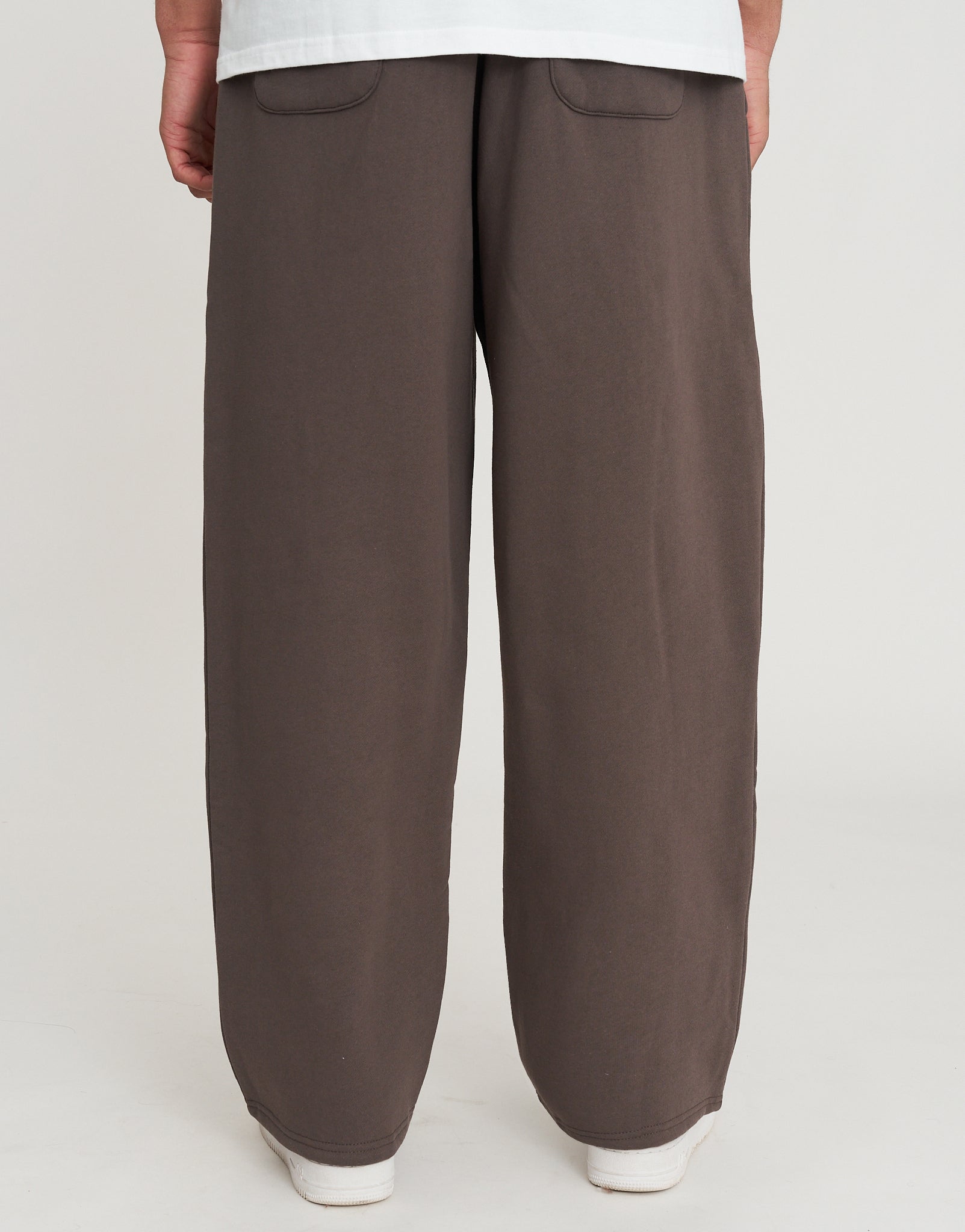 Essential Wide Track Pants in Espresso Brown | Hallensteins NZ