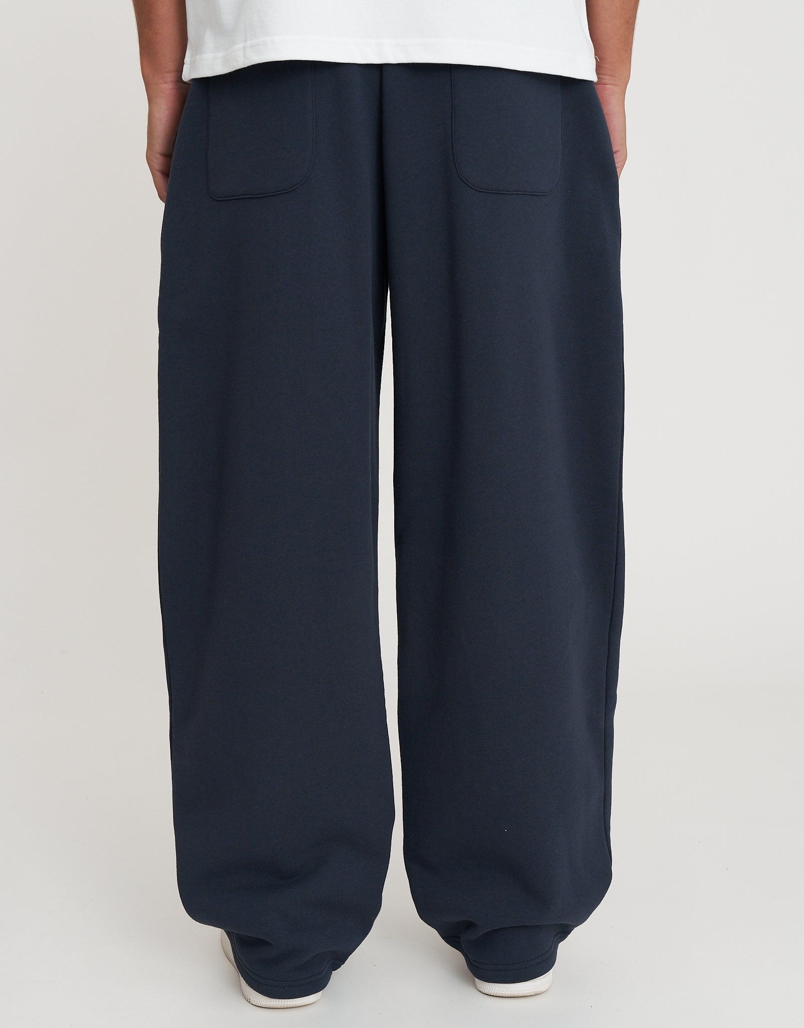 Essential Wide Track Pants in Ink Navy | Hallensteins NZ