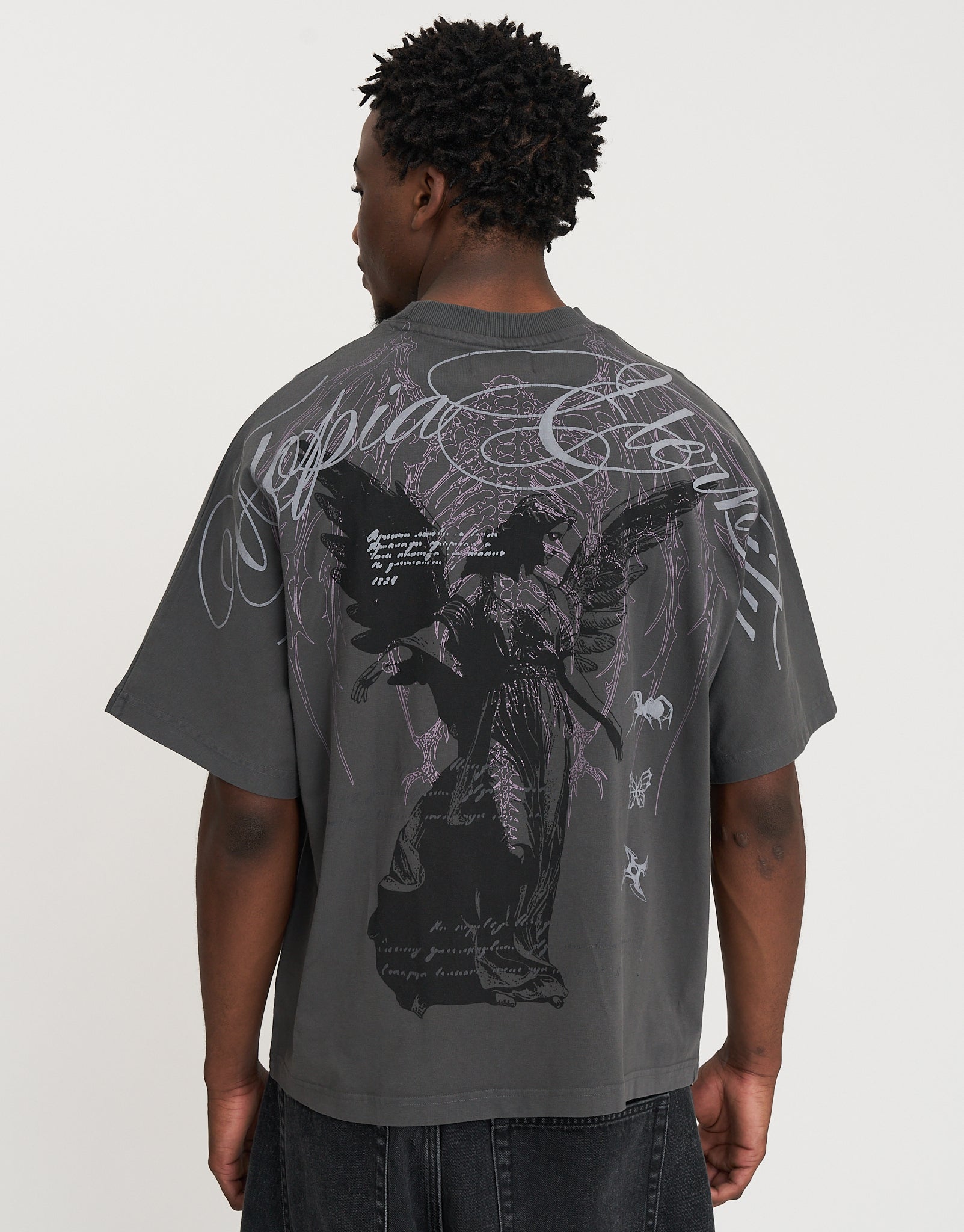 Trinity Box Fit T Shirt in Pewter Grey | Hallensteins NZ