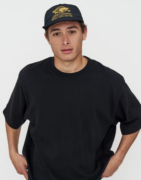 Global Industries Cap in Black Detail2