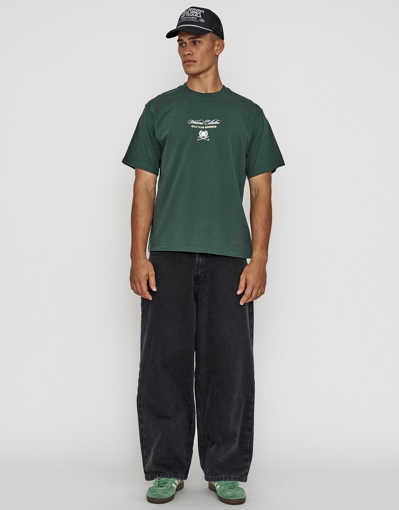 Golf Club Relaxed Fit T Shirt in Ivy | Hallensteins AU