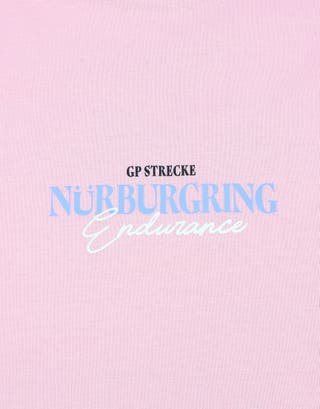 Nurburgring Relaxed Fit T Shirt in Pink Mist Detail