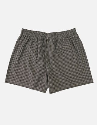 Check Boxer Short in Black/brown Full