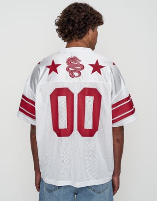 Harlem Football Jersey in Blanc Back