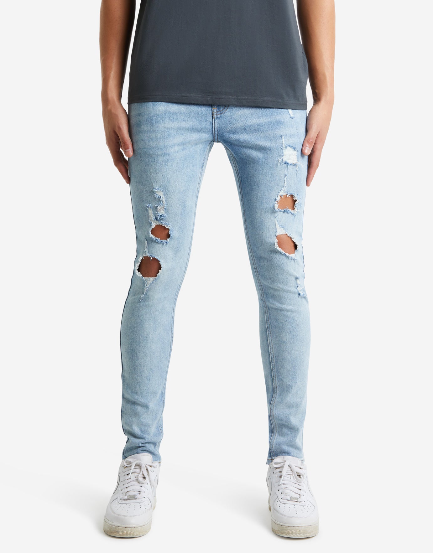 Absent Heavily Distressed Skinny Jeans 