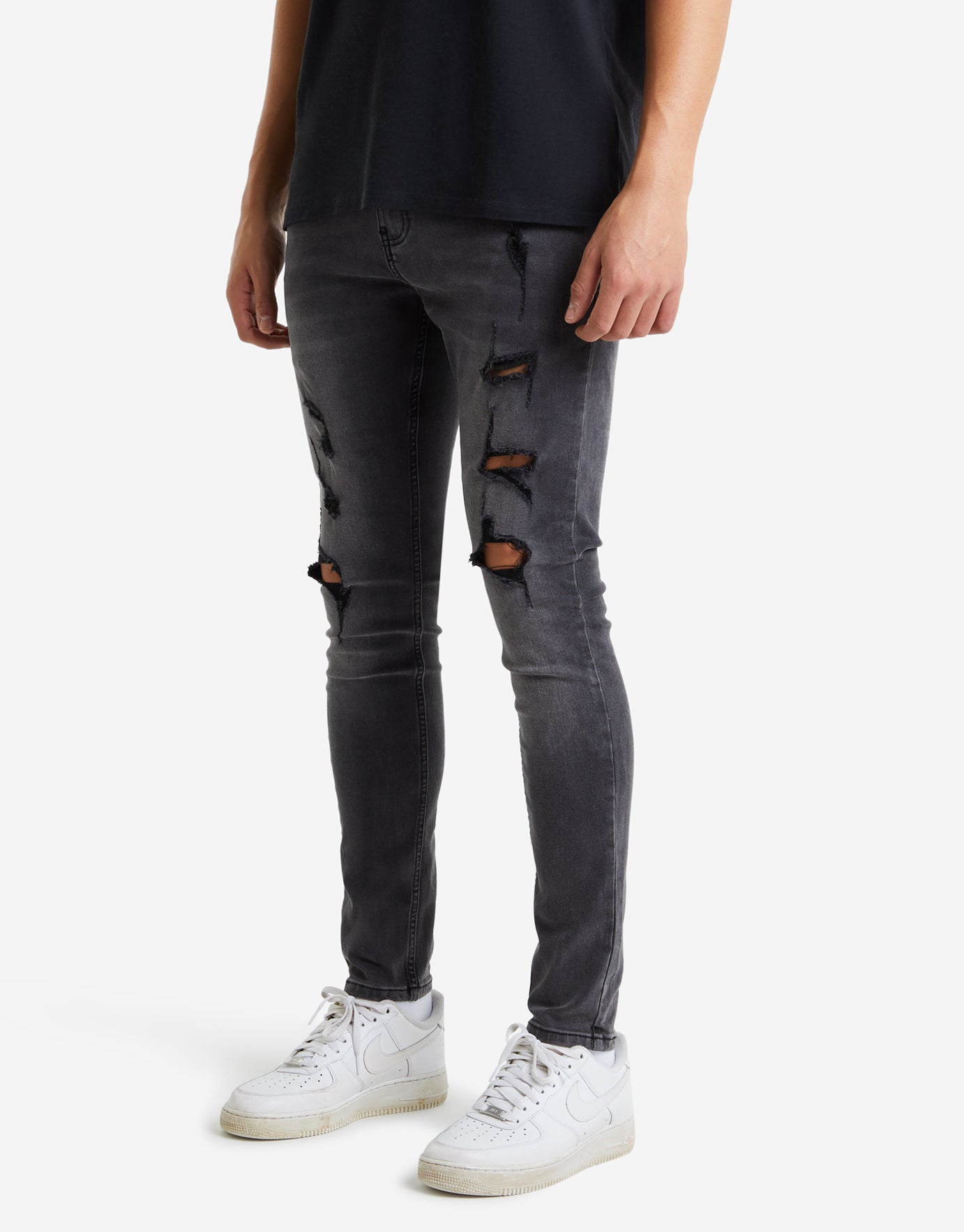 Absent Heavily Distressed Skinny Jeans 