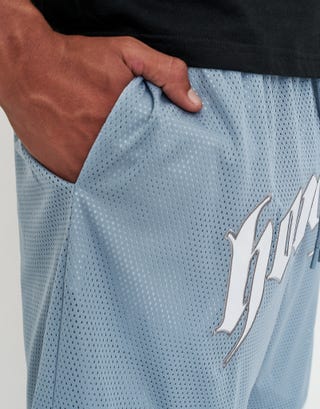Honshu Basketball Shorts in Light Blue Detail