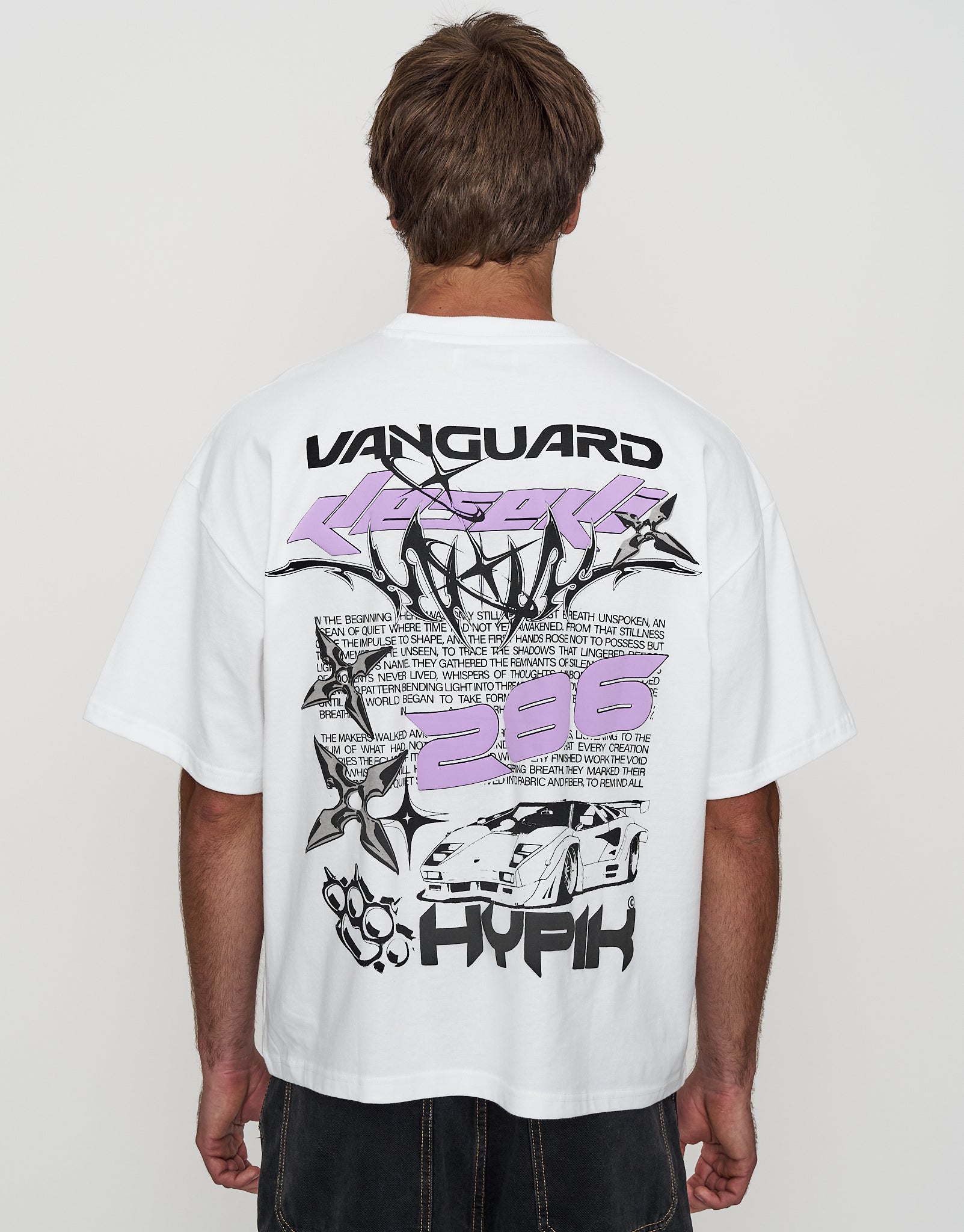 Hypik Box Fit T Shirt in Blanc | Hallensteins NZ