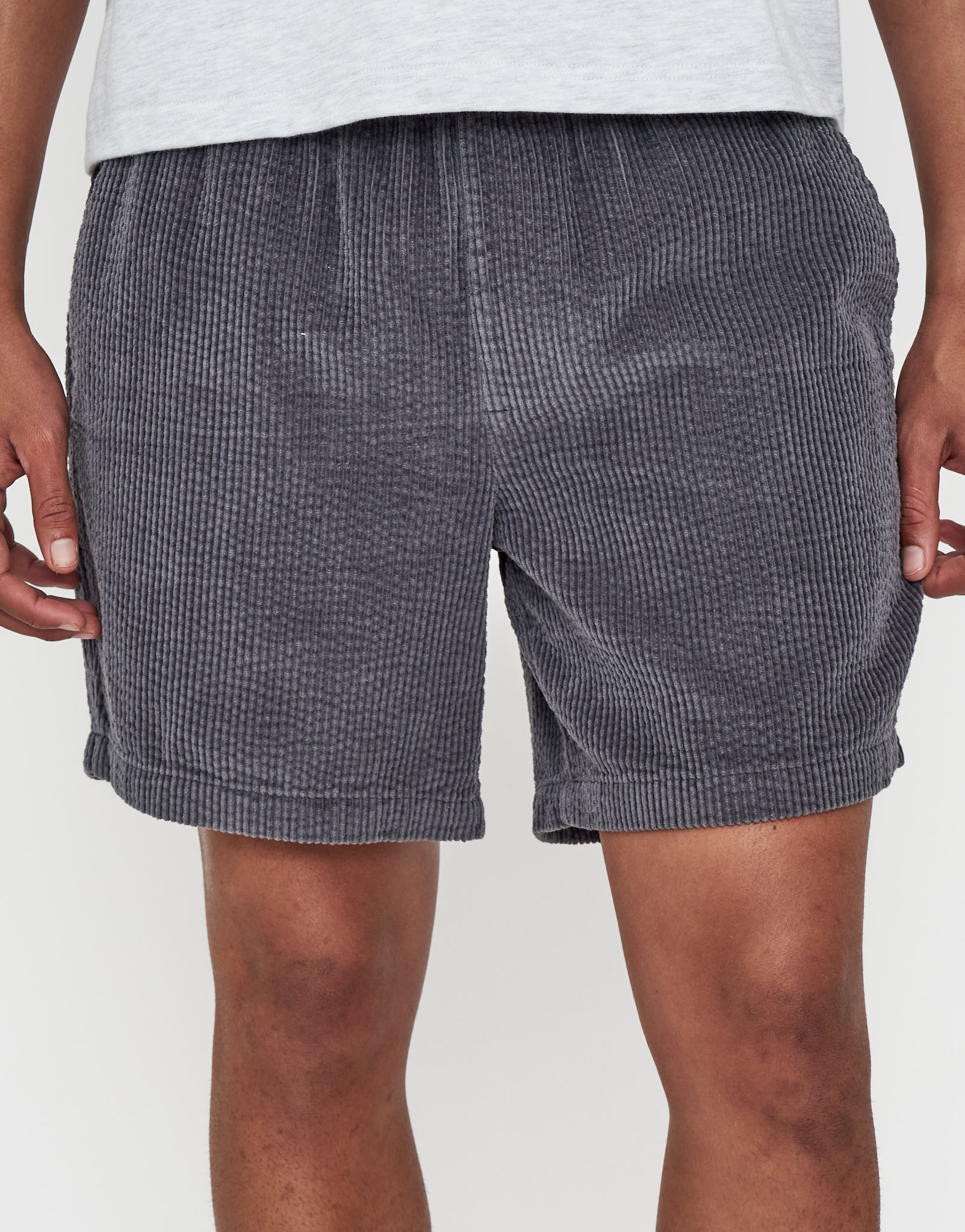Jumbo Cord Shorts in Forest Green | Hallensteins NZ