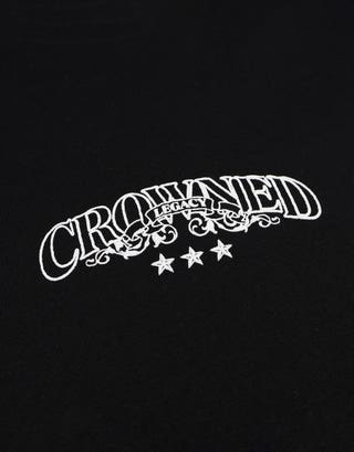 Crowned Legacy Box Fit T Shirt in Black Detail2