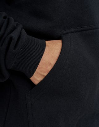 Legacy Oversized Hoodie in Black Detail