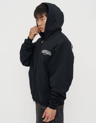 Legacy Oversized Hoodie in Black Detail3