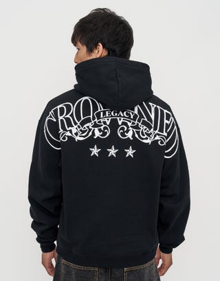 Legacy Oversized Hoodie in Black Front