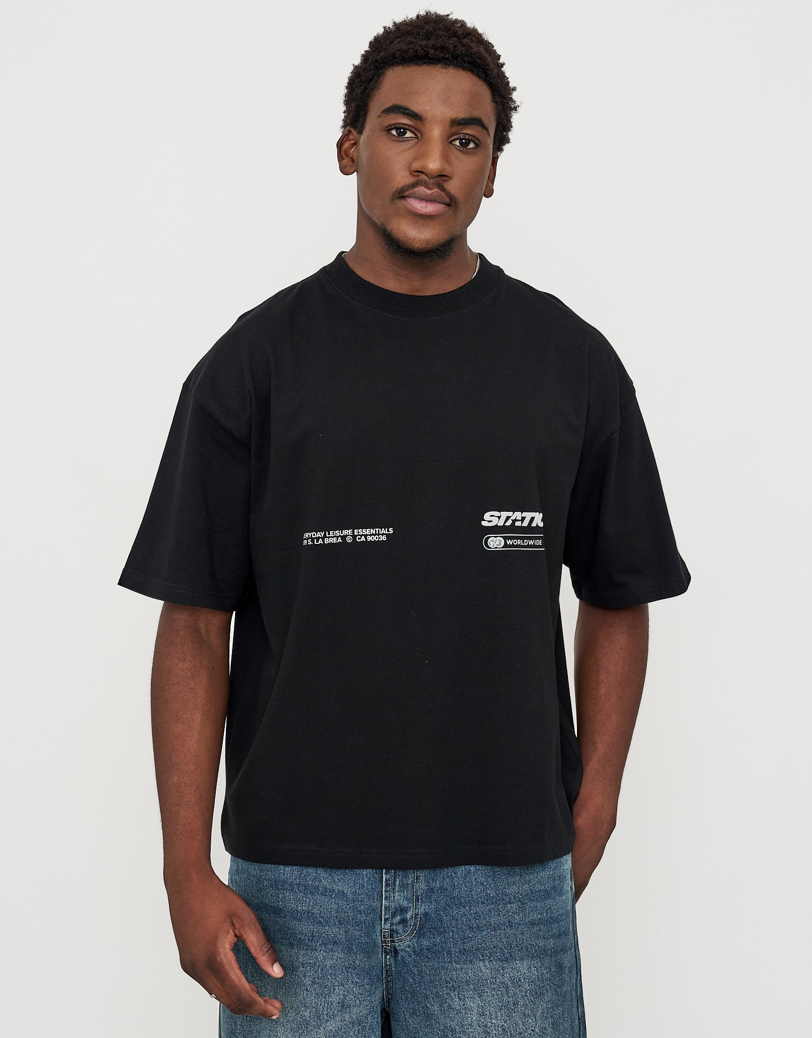 ミュージシャン FACT AX L/S Tee XL Static Supply Leisure Box Fit T Shirt in Black | Hallensteins NZ
