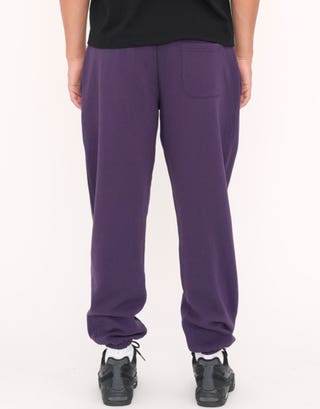 Baggy Leisure Club Cuffed Track Pants in Blackberry Back