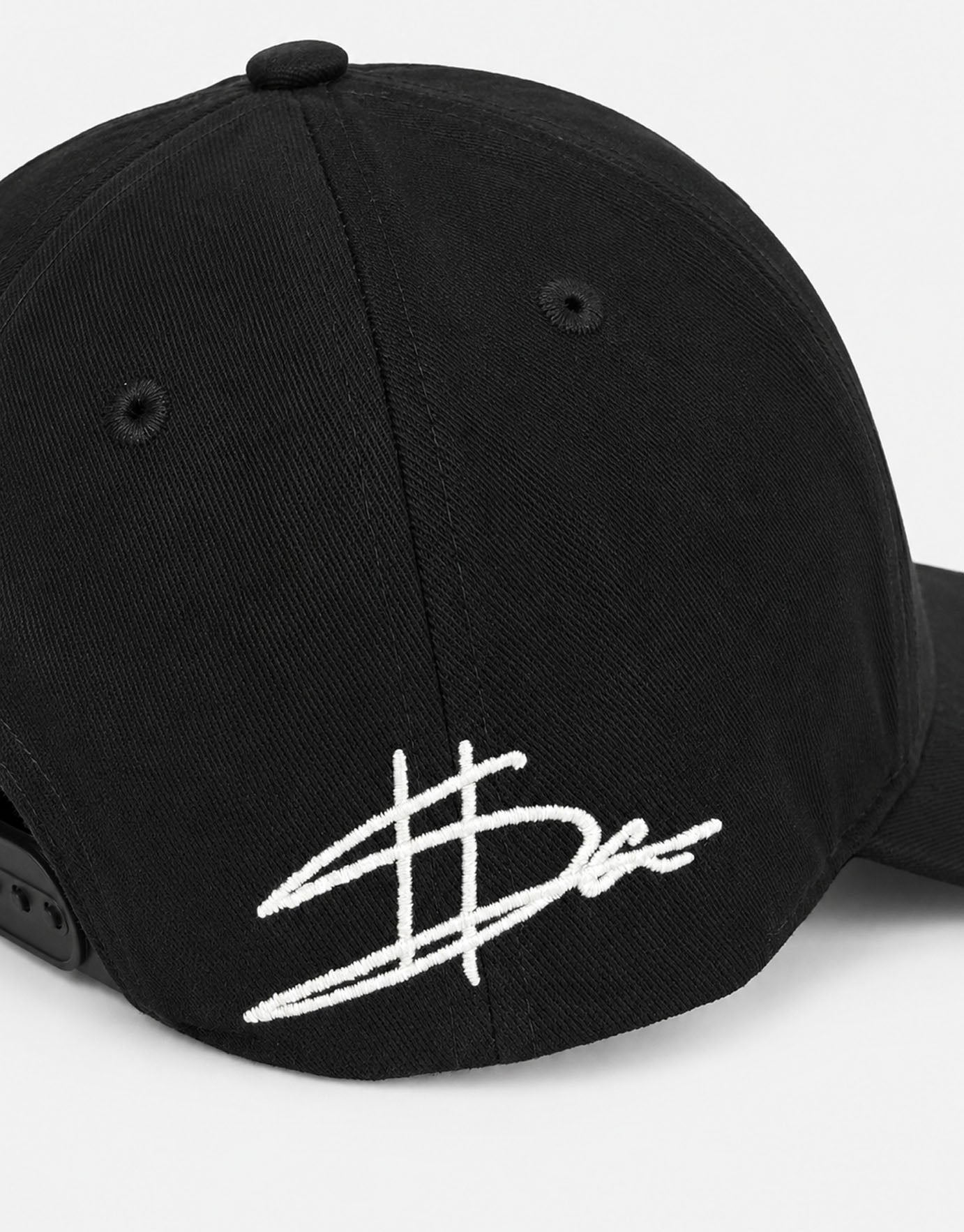 Leka Signature Snapback Cap in Black | Hallensteins NZ