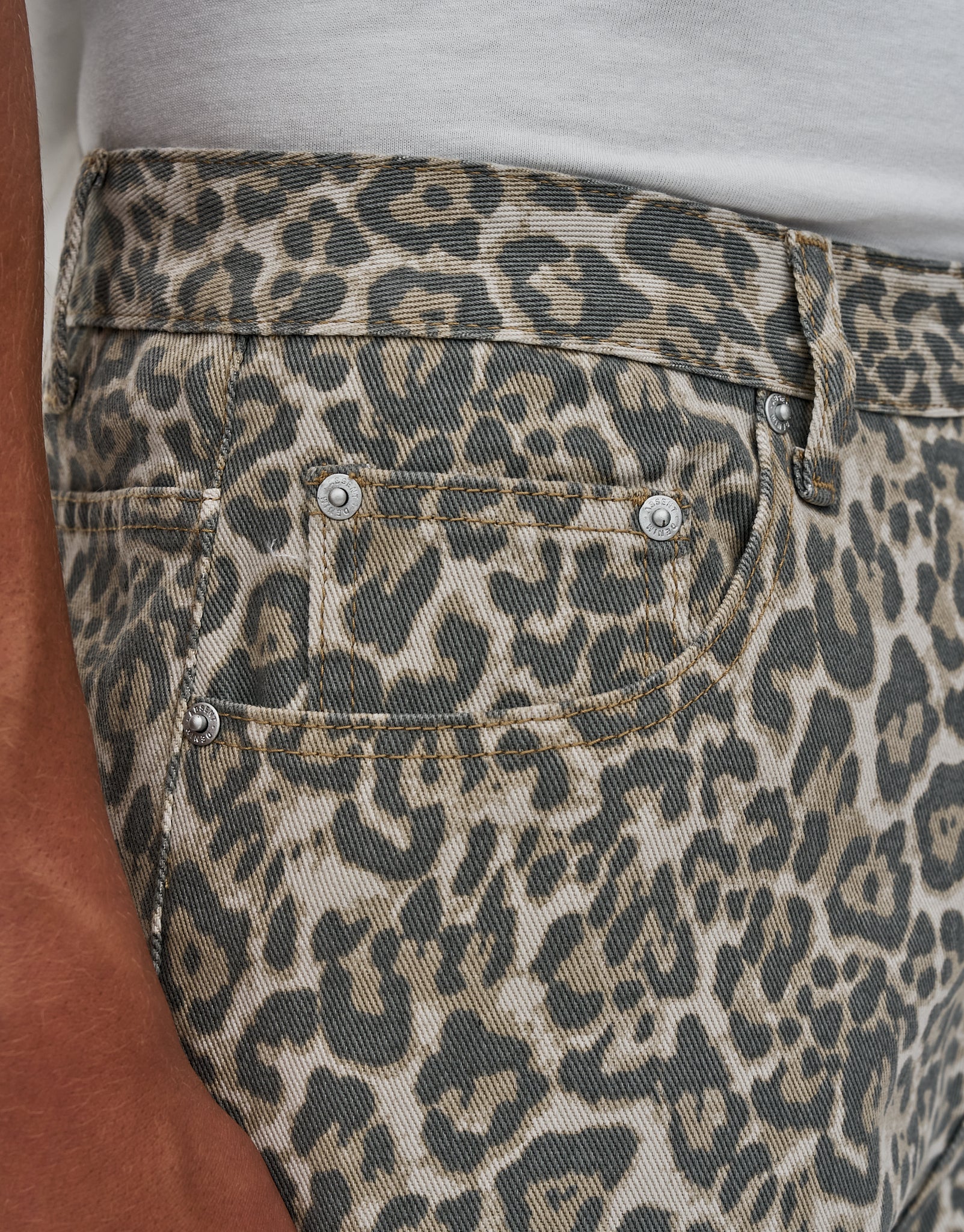 Leopard Baggy Fit Jeans in Leopard | Hallensteins NZ