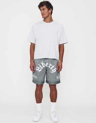 Liberty Basketball Shorts in Pebble Full