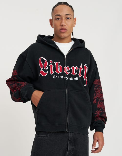 Liberty Oversized Zip Up Hoodie