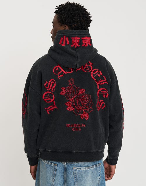 Los Angeles Rose Oversized Hoodie