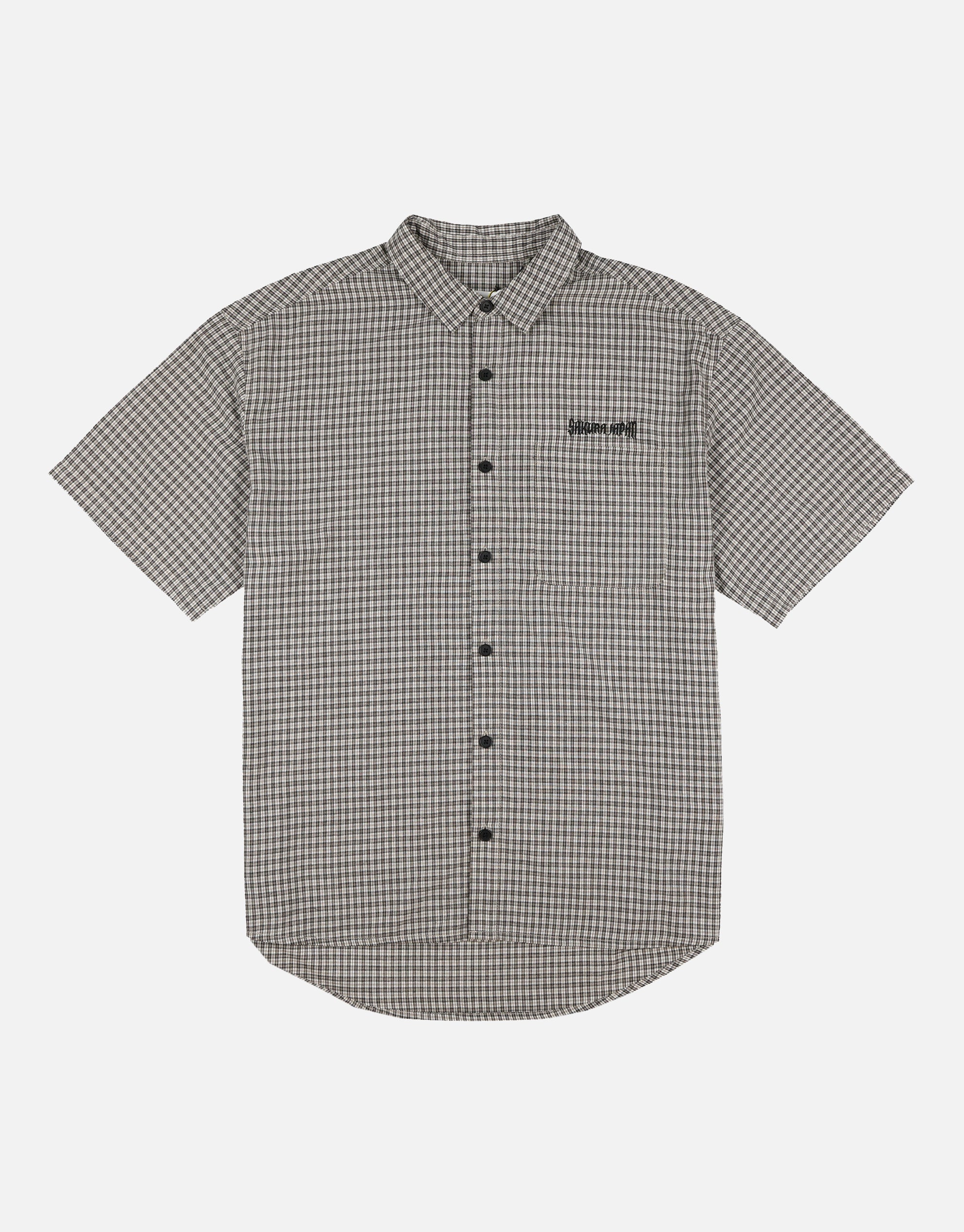 Madison Check Short Sleeve Shirt in Brown | Hallensteins NZ