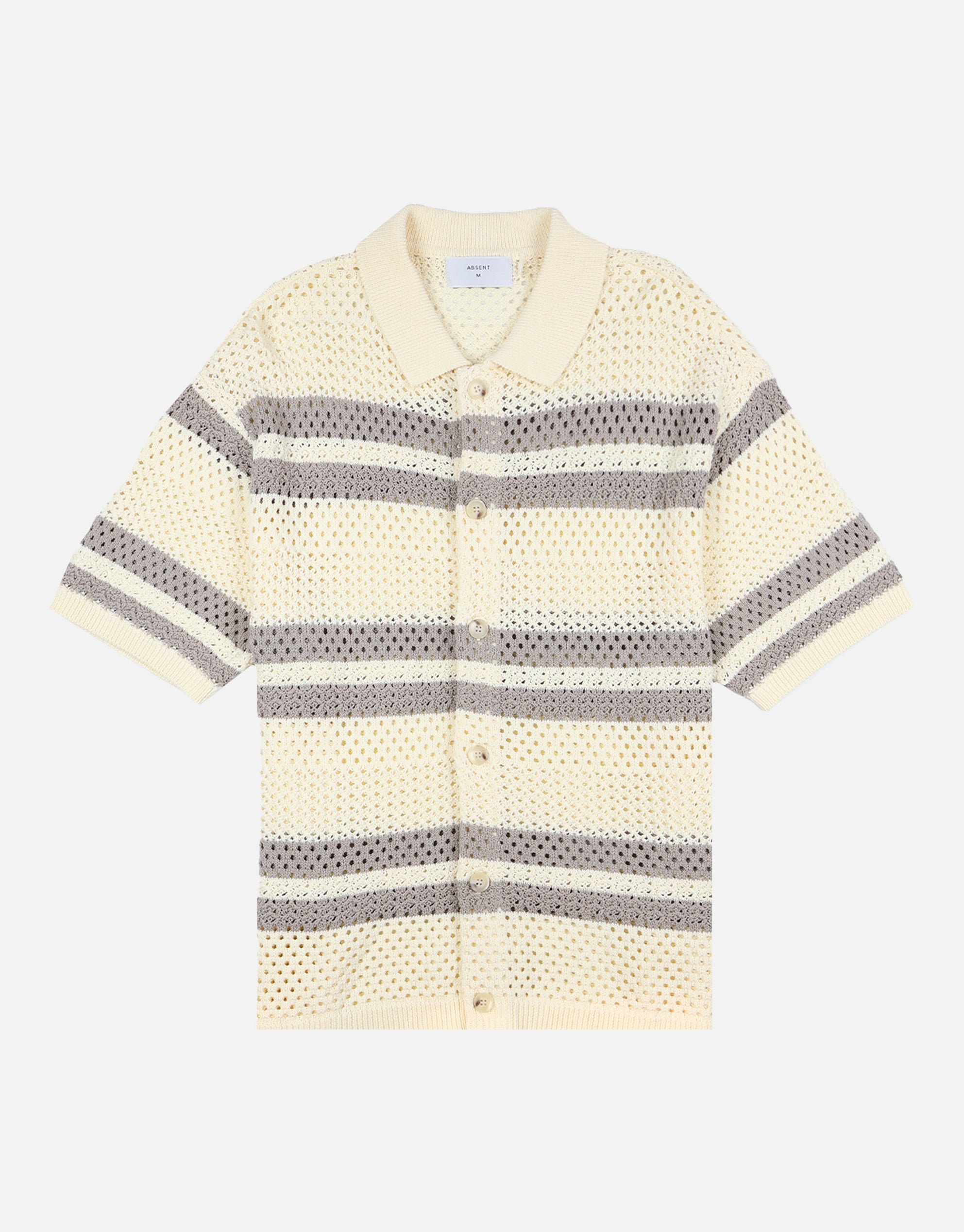 Marbella Knitted Short Sleeve Shirt in Sand | Hallensteins NZ