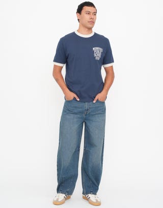 Retro Memphis 1998 Football Jersey in Midnight Full