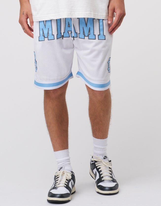 Miami City Basketball Shorts in White Hallensteins US