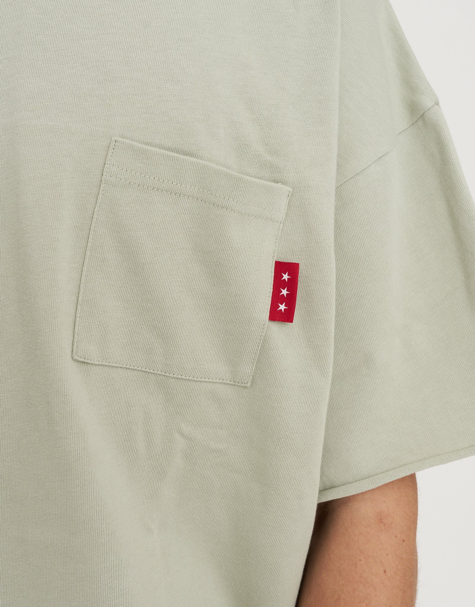 Michigan Box Tee in Olive Mist | Hallensteins NZ