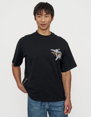 Naoshima Box Fit T Shirt in Black Full