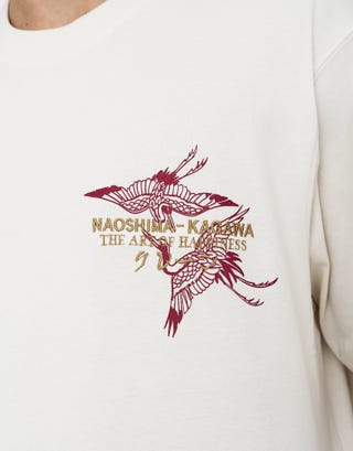 Naoshima Box Fit T Shirt in Snow Detail