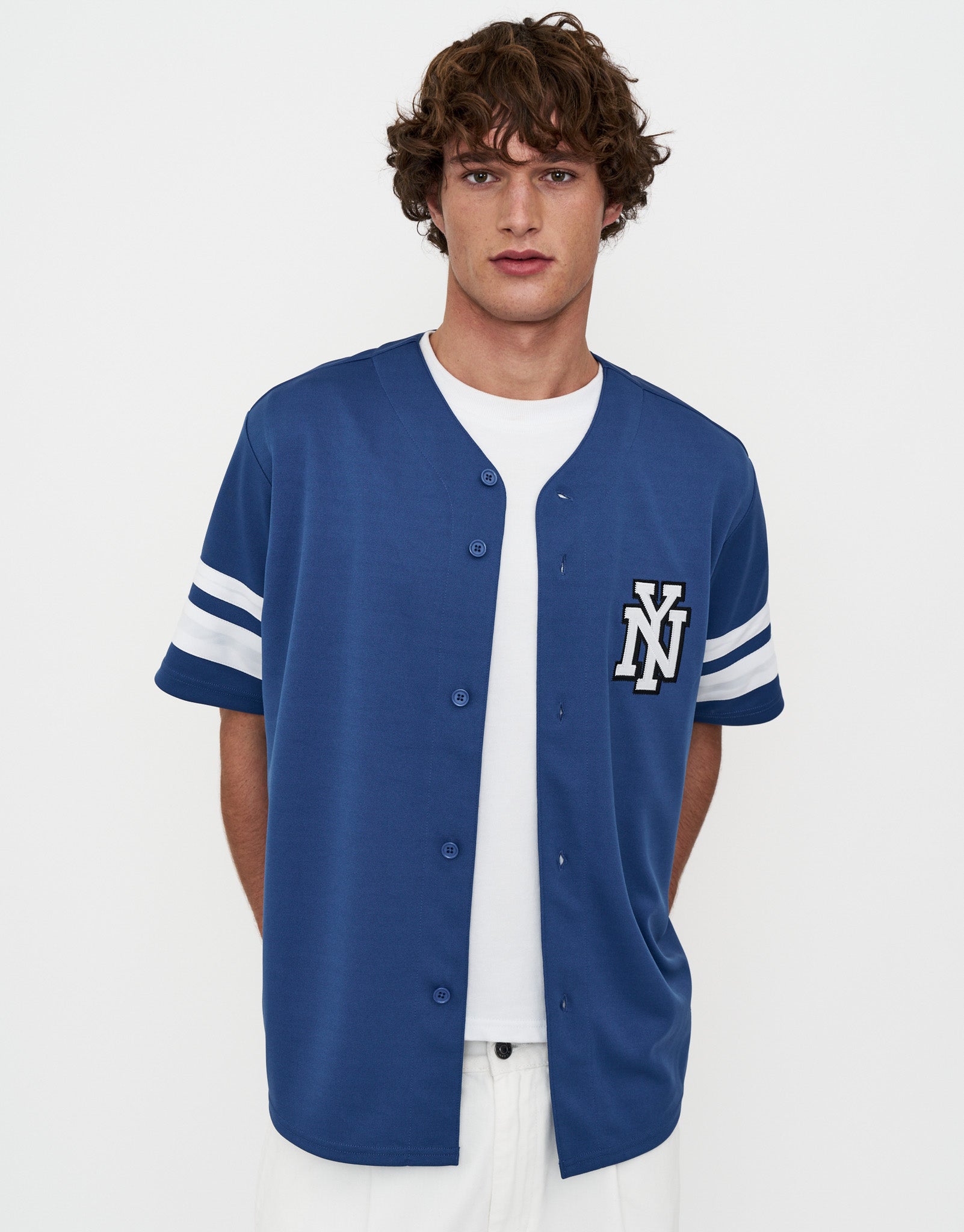 New York Baseball Jersey in Ultramarine Hallensteins NZ