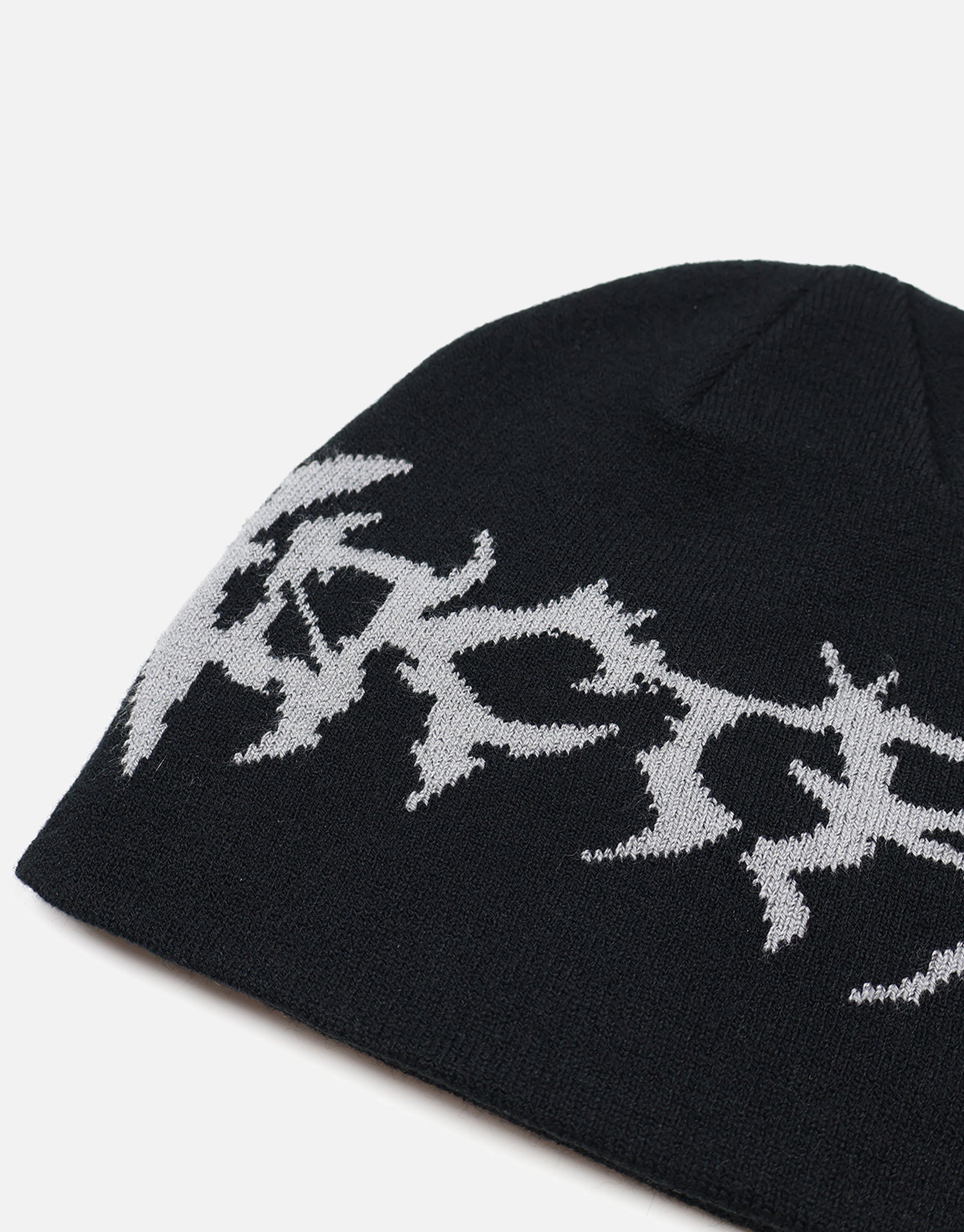 Noctra Skull Beanie in Black | Hallensteins NZ