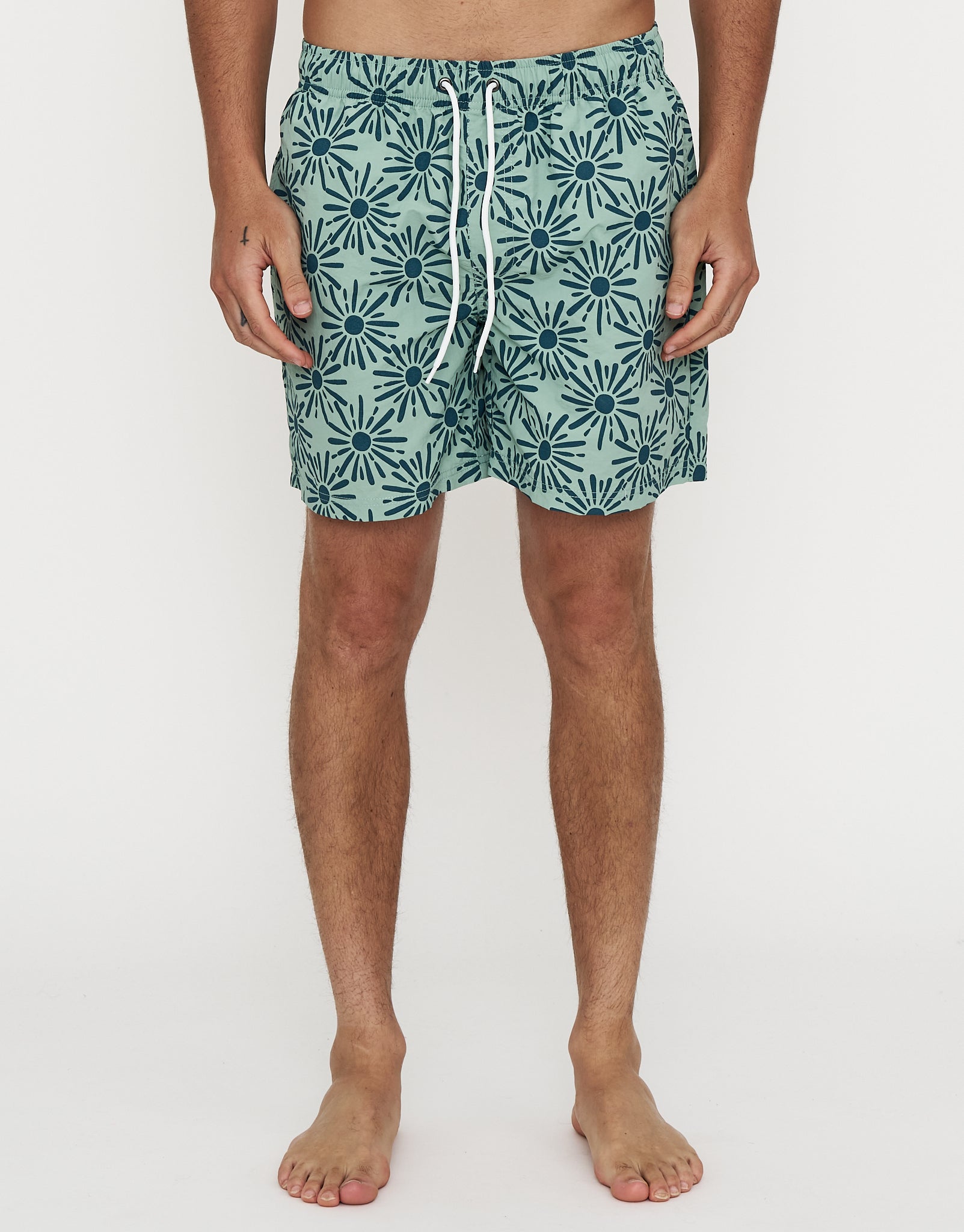 Nova Swim Shorts in Grantite Green | Hallensteins NZ