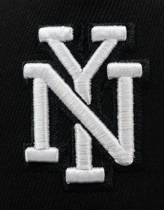 NY Embroidered Cap in Black Detail